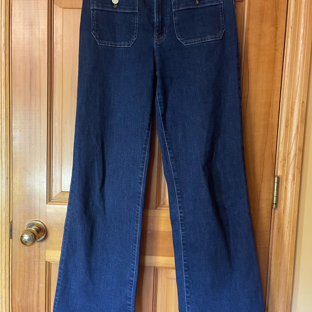 J. Crew Dark Indigo Flare Jeans